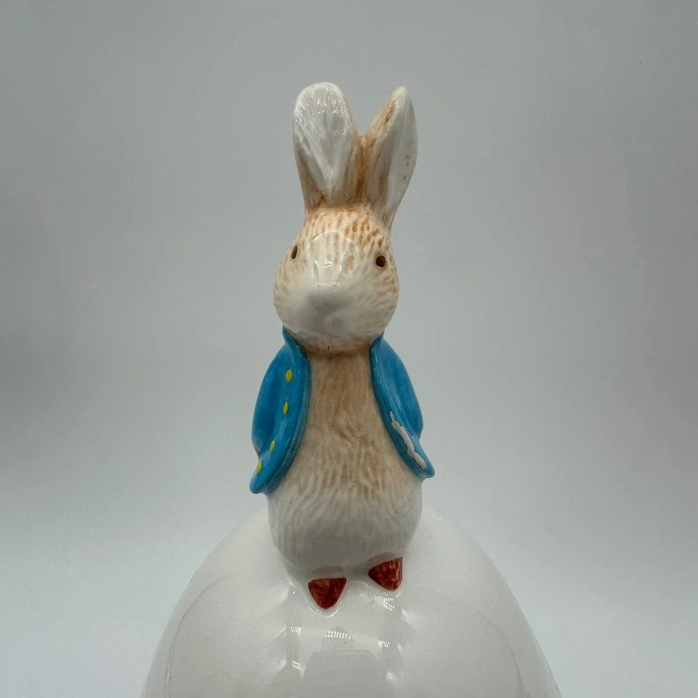 Beatrix Potter Peter Rabbit Egg Cookie Jar Teleflora 1996 Vintage Canister